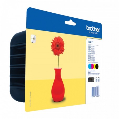 Brother lc121 amarillo cartucho de tinta original - lc121ybp