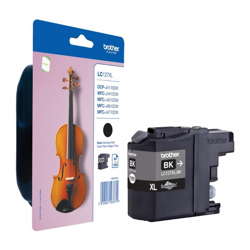 Brother lc12e negro cartucho de tinta original - lc12ebk