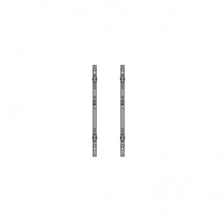 Approx Mueble con Soporte para TV 30"-63" - 3 Estantes de Cristal Templado - Peso Max 60Kg - VESA 600X400mm