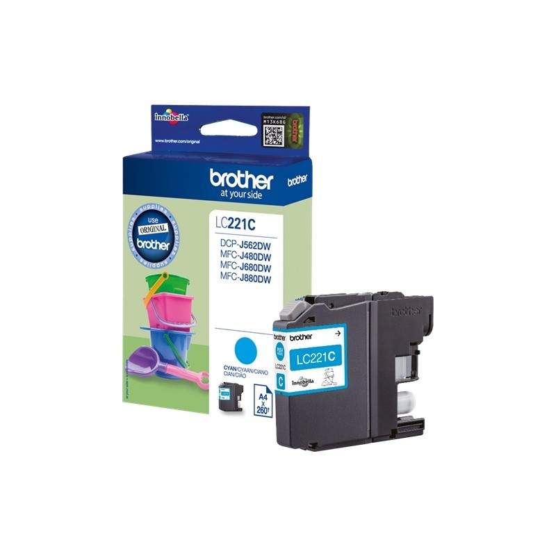 Brother lc223 amarillo cartucho de tinta original - lc223ybp