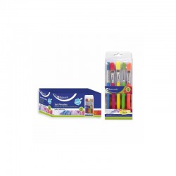 Brother pr3030e6p pack de 6 monturas de sellos originales - 30x30mm - color azul