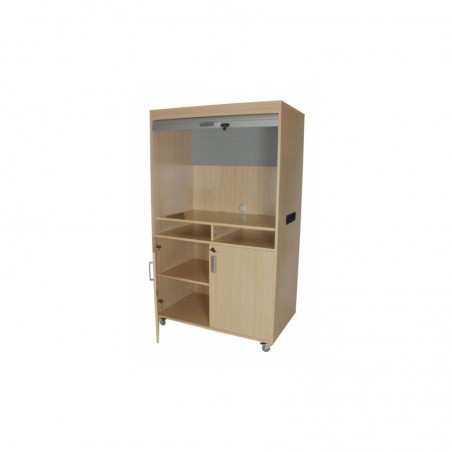 Aisens Panel de Parcheo de 24 Puertos RJ45 Cat.6 UTP - 19" 1U Dual IDC con Gestion de Cables - Color Negro