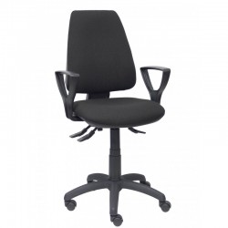 Silla Elche S 24 horas bali negro con refuerzo lumbar