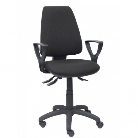 Silla Elche S 24 horas bali negro con refuerzo lumbar