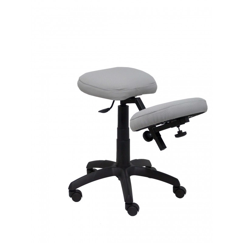 Silla Alocén malla negra asiento bali rosa brazos regulables cabecero fijo