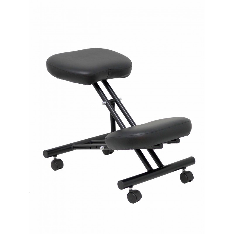 Silla Alocén malla negra asiento bali granate brazos regulables cabecero fijo