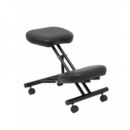 Silla Alocén malla negra asiento bali granate brazos regulables cabecero fijo