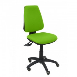 Silla Cilanco blanca malla blanca asiento bali azul brazo regulable base cromada ruedas de parqué
