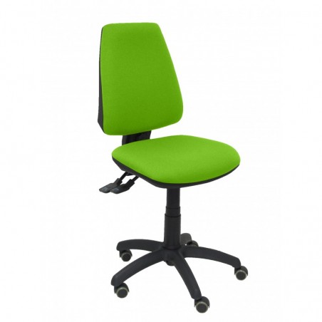 Silla Cilanco blanca malla blanca asiento bali azul brazo regulable base cromada ruedas de parqué