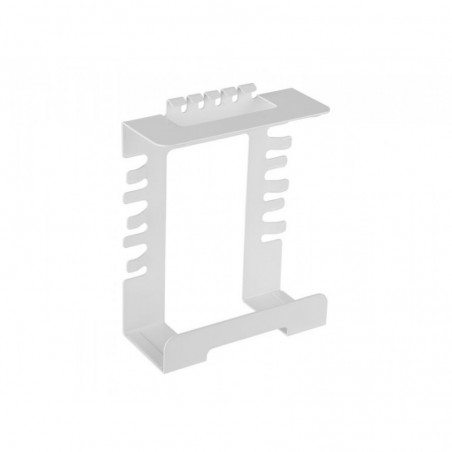 Armario medio con puertas bajas 156x90x45 estructura blanca/puertas blanco rocada 1057aw04