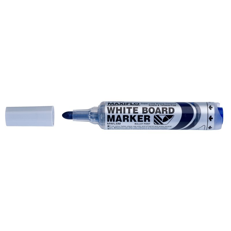 Bic Velleda Kids Pizarra Escolar Blanca y Milimetrada + 1 Marcador Velleda Azul + 1 Borrador - Dimensiones: 20x30cm