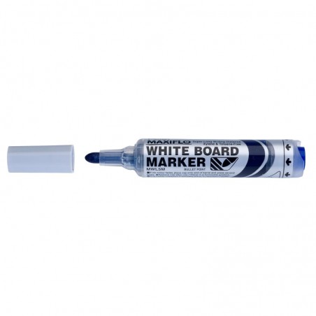 Bic Velleda Kids Pizarra Escolar Blanca y Milimetrada + 1 Marcador Velleda Azul + 1 Borrador - Dimensiones: 20x30cm