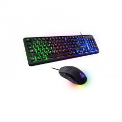 Mars gaming mk422 negro teclado gaming rgb switch mecánico azul idioma portugués