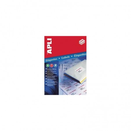 Caja 500 hojas etiquetas blancas en módulo continuo-una columna-89x36