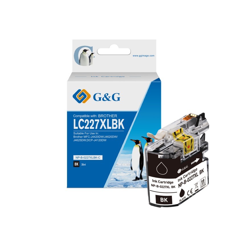 G&g brother lc225xl cyan cartucho de tinta generico - reemplaza lc225xlc