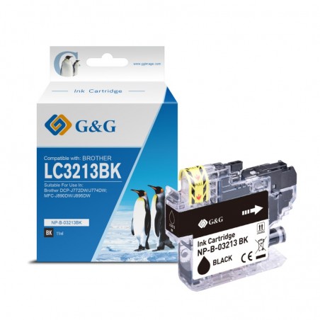 G&g brother lc225xl magenta cartucho de tinta generico - reemplaza lc225xlm