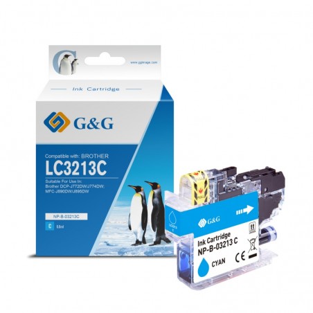 G&g brother lc225xl amarillo cartucho de tinta generico - reemplaza lc225xly