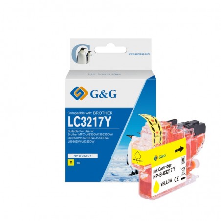 G&g brother lc3217 negro cartucho de tinta generico - reemplaza lc3217bk
