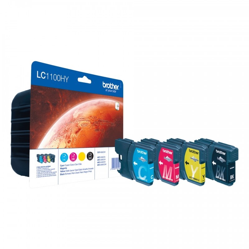 Brother lc1100xl cyan cartucho de tinta original - lc1100hyc