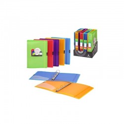 Cuaderno tapa forrada a5 cuadros 5x5 120 hojas 70g surtido moda classic stripes ancor 040098